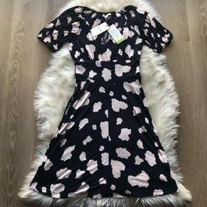 Whistles Cow Print Jersey Dress
